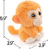 Baby Small Monkey Toy - Cute 5.9" Plush Stuffed Animal Gift for Kids Birthday, Bedtime, Easter