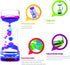 LYPGONE Pack 5 (Pack 5) Liquid Motion Bubbler Timer of Liquid Bubbler Sensory Toys Fidget Toy Activity Relaxing Desk