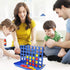 4 in a Line Game, Four in a Row Gaming Fun Set, Travel Portable Size with 6 Spare Discs Included