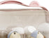 Pink Baby Bottle Organizer with Lid and Drainer