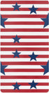 CZXW Vintage American Stars Crib Sheets Fitted 52" x 28" Natural Cotton Soft