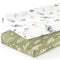 GRSSDER Stretch Ultra Soft Jersey Knit Changing Pad Cover Set, 2 Pack, Fit 32"/34" x 16" Pads, Stylish Watercolor Flora
