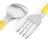 VANRA 2 Pieces Toddler Fork and Spoon Set, 18/8 Stainless Steel with Travel Case for Kids Lunch Box