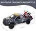 3+ Pickup Truck Toy with Motorcycle, Featuring Lights and Sound Effects,Toy Car with Opening Doors, Toy Cars Gifts