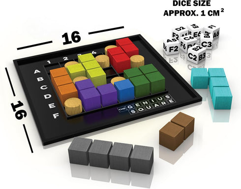 60000+ The Genius Square from The Happy Puzzle Company Game of The Year Award Winner, Solutions STEM Puzzle Game. Roll