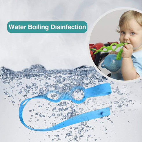 4PK Toy Safety Straps - Stretchable Silicone Pacifier Clips for Baby Toddler Bottle Harness