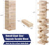 GOTHINK Giant Tumble Tower Game, Large 54pcs Wooden Blocks for Outside Yard Games, Timber Stacking Game Night Toy Gift