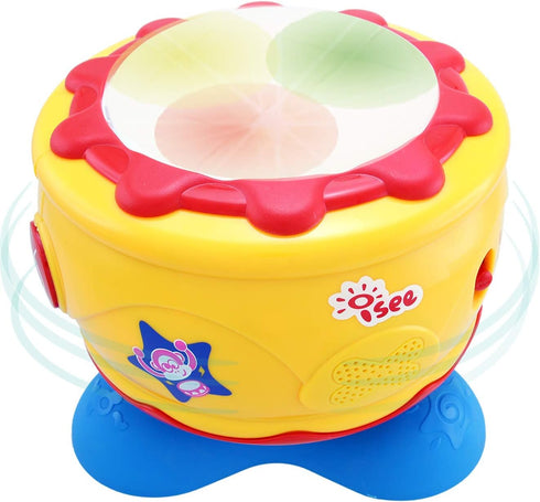 ISEE Musical Baby Toys 12-18 Months, Light Up Sensory Bongo Drum Set for Toddlers 1-3, Educational Birthday Gift