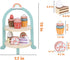 MIKNEKE Set Set Sets Wooden Dessert Cake Play Food Toys, Pretend Play Kids Tea Party for Little Girls Toddlers