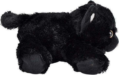 Wild Republic Black Cat Plush, Stuffed Animal, Plush Toy, Gifts for Kids, Hug’Ems 7"