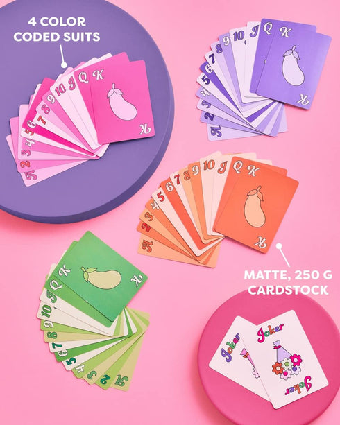 xo, Fetti Bachelorette Party Card Game, Rainbow Deck of Playing Cards, Poker - Bachelorette Party Decorations, Bride to Be Gift, Bach Party Ideas, Bridal Party Game, Design Cards