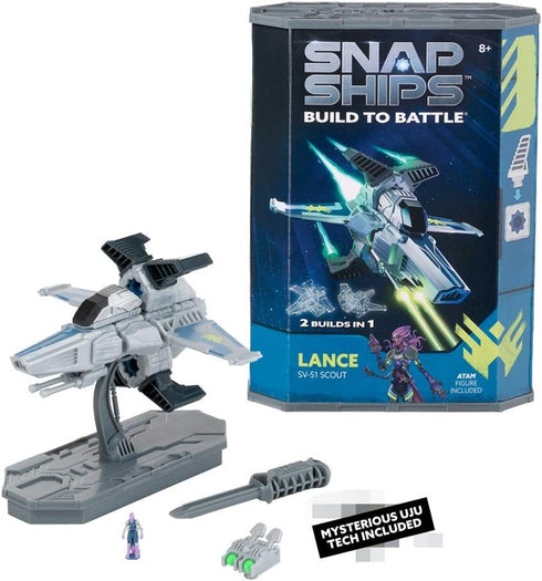 Snap Ships Lance SV-51 Scout Construction Toy for Custom Building and Battle Play, Ages 8+