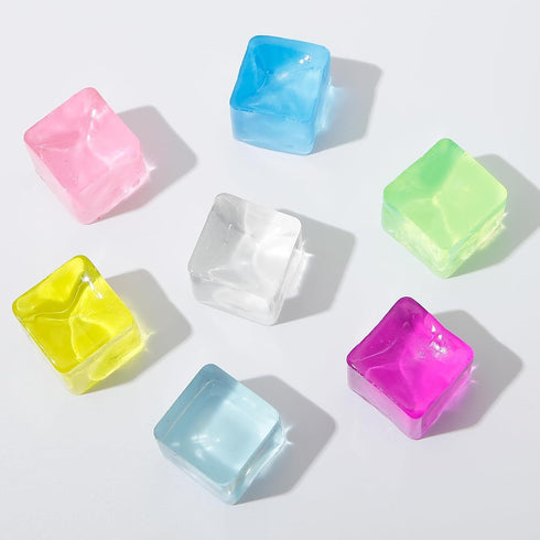 Sketsia 24 Ice Cube Sensory Toys Pcs Squishy Fidget Stress Cube for Adults Kids Anxiety Stress Relief Hand Therapy