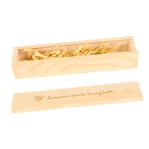 Levemolo Wooden Pregnancy Test Kept in Decorative Keepsake Box for Newborn Memory