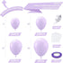 102PCS 18In 12In 10In 5In NISOCY Pastel Purple Balloons Arch Garland Kit, Light Purple Lilac Lavender Balloons