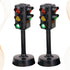 Kisangel 2pcs Traffic Signals Lamp Toy - Traffic Lights with Sound Light for Early Education Kids