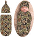 Osvbs Camo Hunting Baby Stuff Newborn Swaddle Blanket with Beanie Set, Soft and