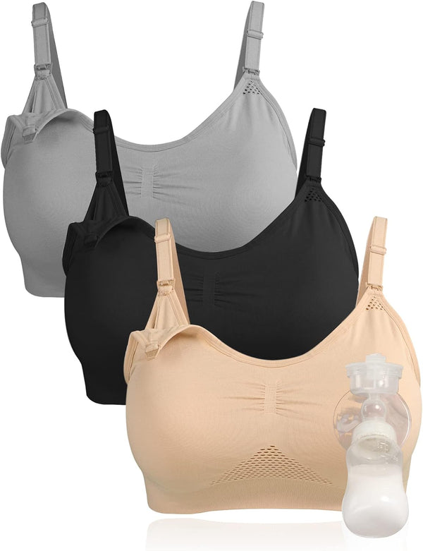 4HOW Pumping Bra Hands Free Pumping and Nursing Bra All in One