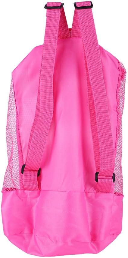 Tote Sand Away Drawstring for Kids - Beach Toy Bag for Swim and Pool Toys Storage, Mesh Beach Backpack for Outdoor