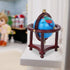 Dollhouse Mini Globe Decoration, Exquisite Appearance, Safe Rotatable for 1/12 Scale Doll (Mahogany)