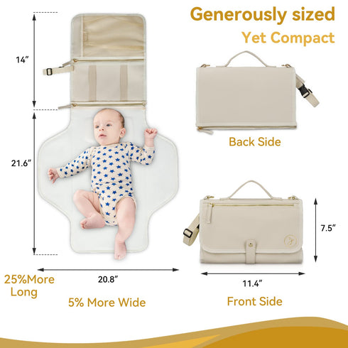 Zaveena 750 Count Portable Diaper Changing Pad. Portable Changing Pad for Diaper Bag. Travel Changing Pad. Newborn