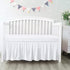 Love2Sleep Dust Ruffle Crib Skirt, 100% Egyptian Cotton 800 Thread Count, Mini Crib
