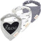 JN&LULU 3-Pack Newborn Baby Bibs Baby Bandana Drool Bibs for Drooling and Teething,Organic Cotton Bibs for Baby Gifts