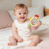 2 Pack 0-3 3 6-12 Sensory Toys for Babies, Baby Teething Rings Toys for Months Baby Rattle Teether Silicone Teether