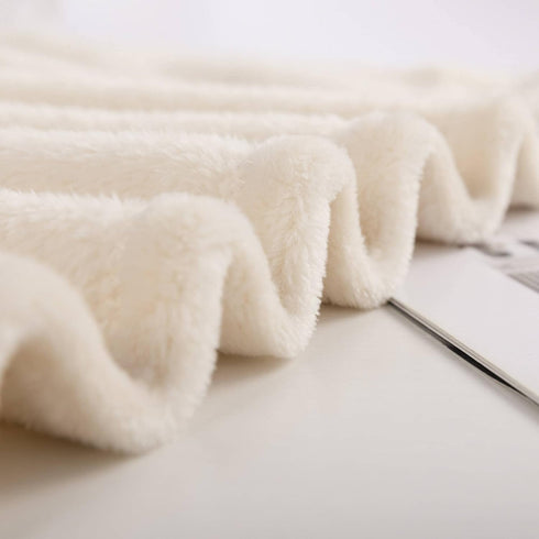 NANPIPER Baby Blankets, Super Soft Fleece Fuzzy Blanket for Toddler, Luxury Cozy Lightweight Microfiber, 30"x40", Beige