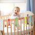 8Pcs (4 Pull Up Rings - Baby Walking Exercises Assistant - Bed & Crib Stand Up Rings Colors)