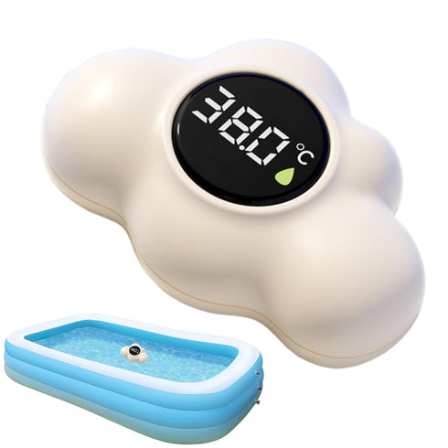 Generic Bath Temperature Meter,Waterproof Accurate Monitor,Cloud Shape Floating Bathtub Water Temperature Gauge with