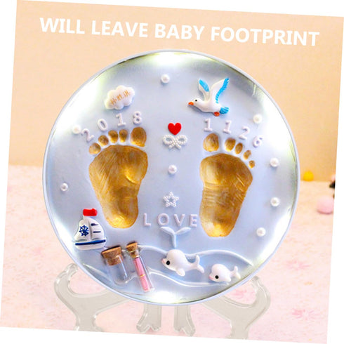 UPKOCH Footprint Keepsake Kit Newborn Footprint Mold for Cherishing Memories Lightweight Portable Design Safe Easy
