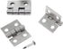 Honbay 50PCS Miniature Dollhouse Hinges - Jewelry Box Tiny Hardware Accessories with 200PCS Screws (Silver)