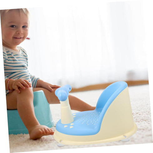 YARNOW Adorable Bath Seat with Comfortable Backrest Practical Bathtub Chair for Sitting Up Lightweight and Stable