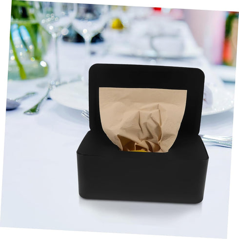 HEALLILY Wet Wipes Storage Box Wipe Box Cover Lid Plastic Face Towel Holder Easy Access Sturdy Construction