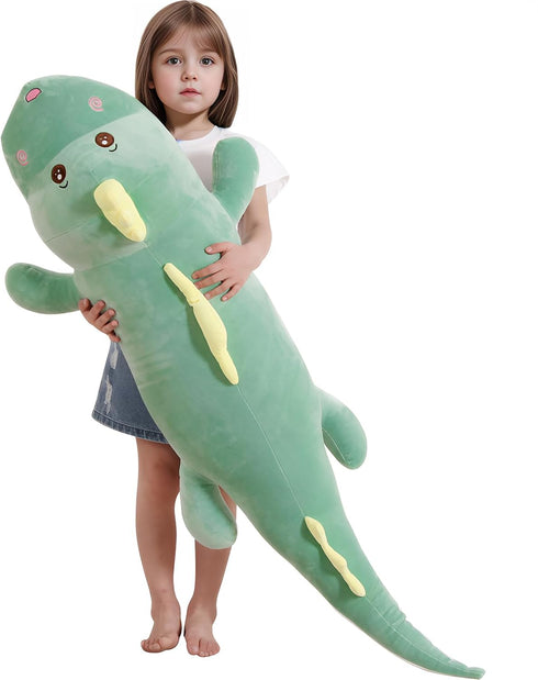 40 Inch Giant Dinosaur Soft Body Pillow Plush Dino Toy, Cute Big Stuffed Animal for Kids