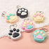 12 Zioyihan Pcs Cat Paw Fidget Toys Fidget Keychain, Mini Clicker Sensory Toy Anxiety and Stress Relief for Adults