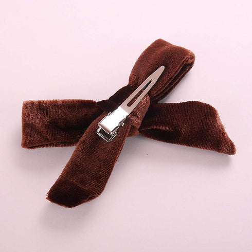 inSowni 15 Pack Velvet Bow Alligator Hair Clips - Barrettes Accessories for Baby Girls, Toddlers, Teens, Kids