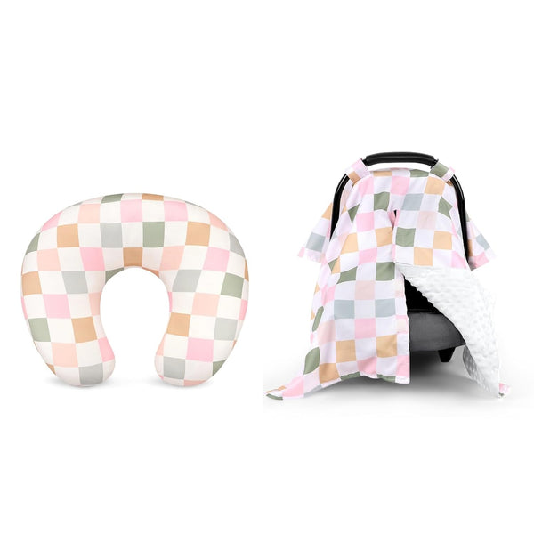 DILIMI Nursing Pillow Cover, Baby Car Seat Cover for Boys Girls, Colorful