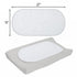 TILLYOU 6 Pack Waterproof Changing Pad Liners, 100% Cotton Reusable Cloth Diaper Liners, White