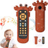 Baby TV Remote Control Toy with Cute Crab Soft Silicone Cover, Educational Musical Toy for 6m+ Toddlers