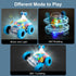 Car Toys for Boys, Monster Trucks with Music & Light, 360° Rotating Stunt Cars, Gift for Kids & Toddlers