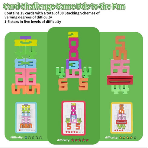 20Pcs 1 10, rytopt Wooden Number Building Blocks, Digital Building Blocks from to Easter, Party Favors, Stocking