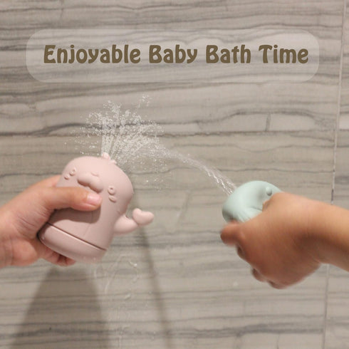 Ginbear Silicone Baby Bath Toys, Mold-Free Squirty Bath Toy for Toddlers, Non-Toxic Bathtub Toys for Babies 6 Months+