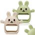 CAHILON Easter 2 Pack Baby Teething Toys for 3-6 6-12 Months, Soft Silicone