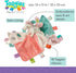 Mary Meyer Taggies Soothing Sensory Stuffed Animal Security Blanket, Painted Pony - 13 x 13-Inches