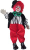 Maxyoung 9 Inch Porcelain Clown Doll - Vintage Collectible Figure, Hand Painted Toy, Movable Joints