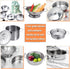 Cookware Pots and Pans Play Set with Cooking Mini Stainless-Steel Kitchen Cooking Utensils Toys,Pretend Toys for Kids, Educational&Development Toy Kitchen Playset Accessories for Kids Ages 3+