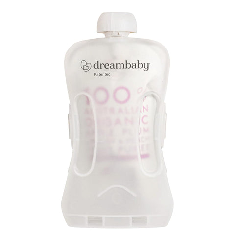 Dreambaby Pouch Pal Self-Feeding Baby Food Pouch Holder, No Squeeze, No Spill, Reusable Container for Weaning