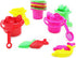 Playsets, 3.25" Set (24-Pack) The Dreidel Company Mini Beach Day Sand Bucket Play Box Includes, Pail, Shovel, Rake